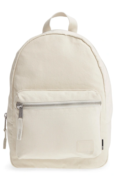 Shop Herschel Supply Co X-small Grove Cotton Canvas Backpack - Grey In Silver Birch