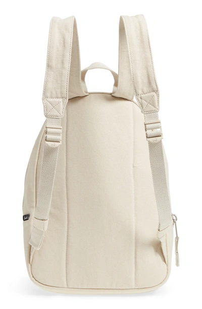Shop Herschel Supply Co X-small Grove Cotton Canvas Backpack - Grey In Silver Birch