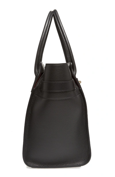Shop Mulberry Large Bayswater Leather Tote - Black In Black/ Black