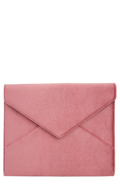 Shop Sonix Rose Velvet Laptop Clutch - Pink