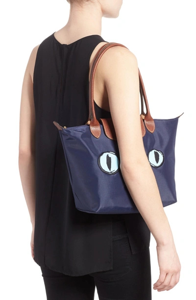 Longchamp Small Le Pliage - Miaou Tote - Blue In Navy | ModeSens