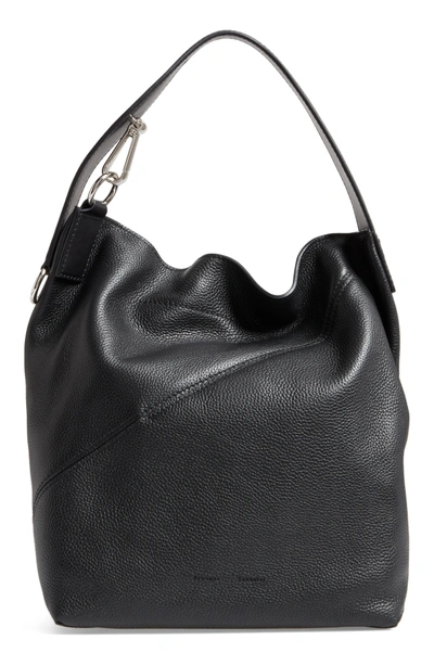 Shop Proenza Schouler Medium Leather Hobo Bag - Black