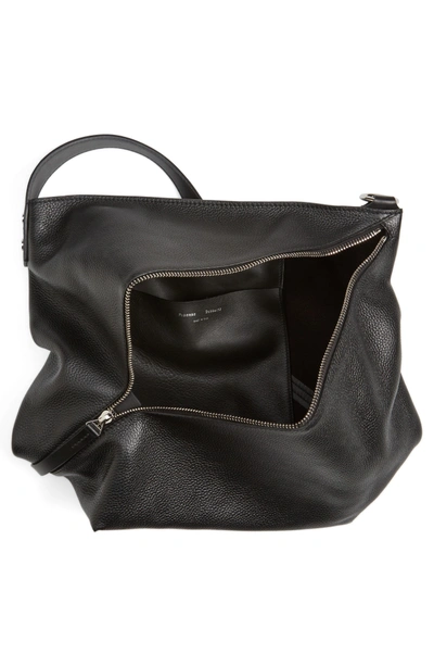 Shop Proenza Schouler Medium Leather Hobo Bag - Black