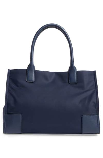 Tory Burch Navy Blue Nylon And Patent Leather Ella Tote Tory Burch