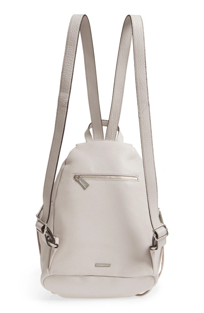 Shop Rebecca Minkoff Julian Backpack - Grey In Putty Ivory