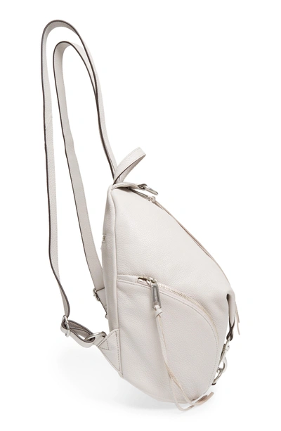 Shop Rebecca Minkoff Julian Backpack - Grey In Putty Ivory