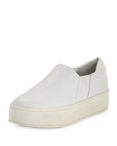 Vince Warren Platform Slip-on Sneaker In Plaster (white)