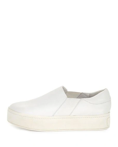 Vince Warren Platform Slip-on Sneaker In Plaster (white)