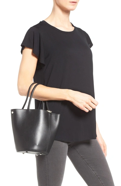 Shop Alexander Wang Roxy Leather Bucket Bag - Black