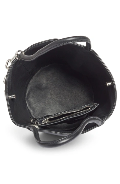 Shop Alexander Wang Roxy Leather Bucket Bag - Black