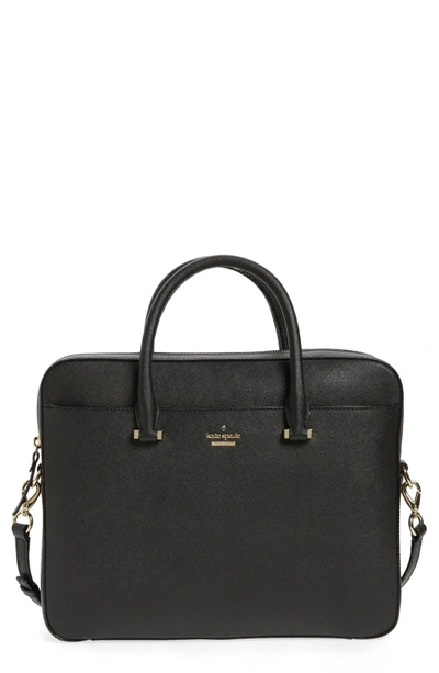 Kate Spade Black Saffiano Leather 13in Laptop Bag w/ Adjust Strap, Dust Bag  $298