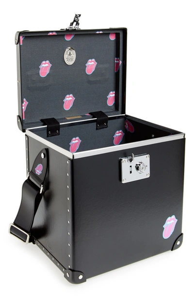 Shop Globe-trotter The Rolling Stones 12-inch Hardshell Record Case - Black In Black/ Black