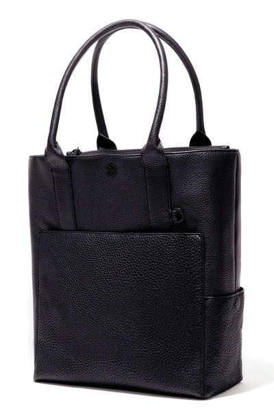 Dagne Dover Charlie Leather Tote Black In Onyx ModeSens