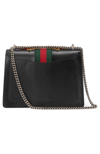 Shop Gucci Medium Dionysus Embroidered Roses Leather Shoulder Bag - None In Nero/multi