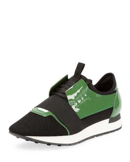 balenciaga green race runner