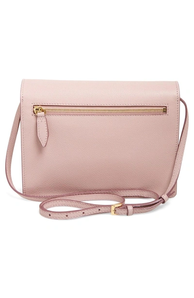 Burberry Macken Small Leather & House Check Crossbody Bag, Pale Orchid ...