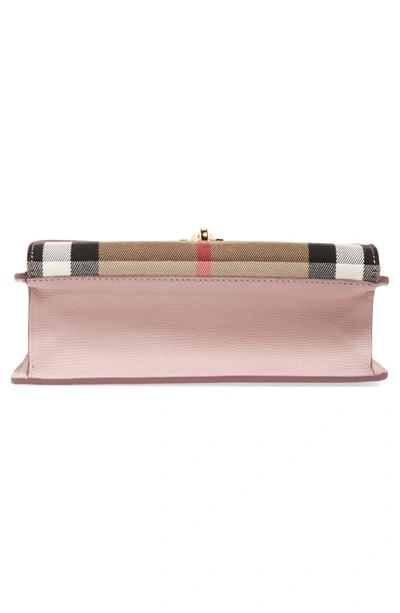 Shop Burberry 'small Macken' Check Crossbody Bag - Pink In Pale Orchid