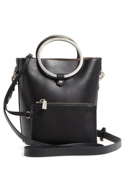 Shop Rebecca Minkoff Ring Leather Bucket Bag - Black