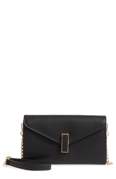 Shop Sondra Roberts Faux Leather Envelope Crossbody Bag - Black