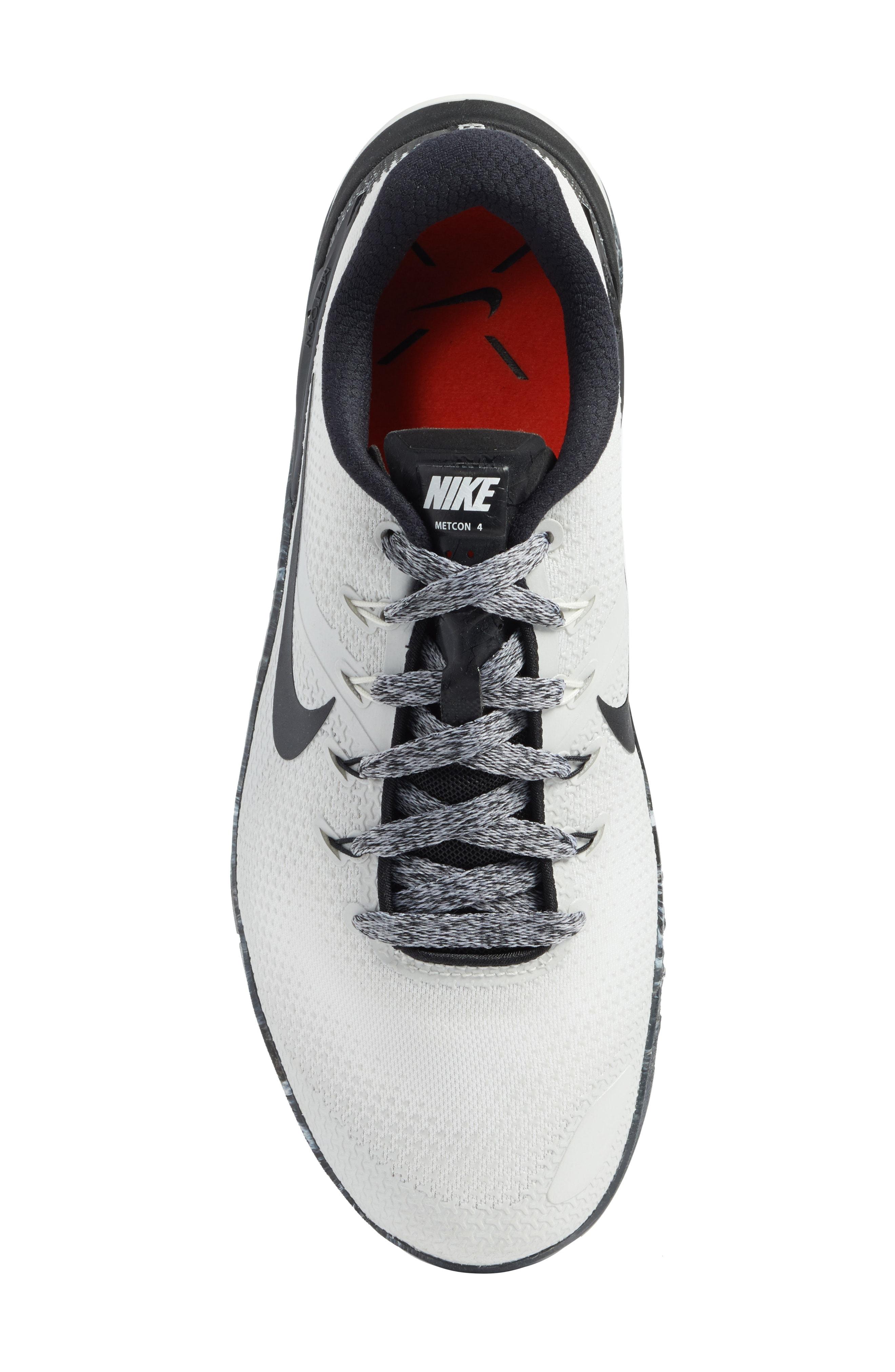 nike metcon 4 white black sail