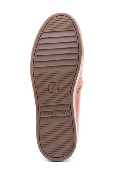 Shop Zanzara Echo Ii Woven Slip-on Sneaker In Cognac Leather
