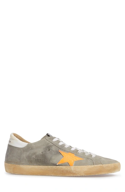 Shop Golden Goose 'superstar' Sneaker In Light Grey/ White/ Orange