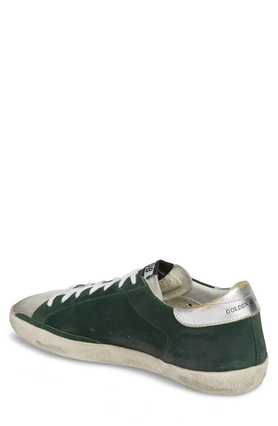 Shop Golden Goose 'superstar' Sneaker In Green/ Silver/ White