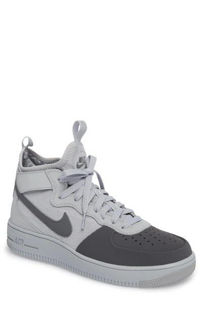 Nike Men's Air Force 1 Ultraforce Mid Tech Casual Shoes, Grey | ModeSens