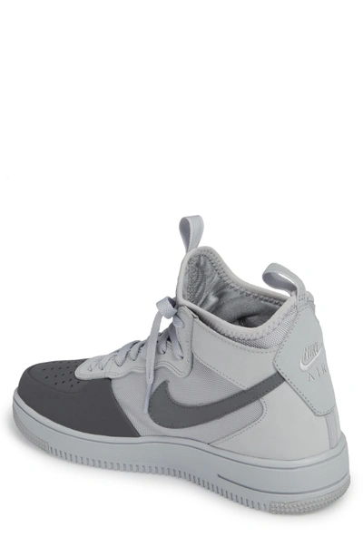 Nike Men's Air Force 1 Ultraforce Mid Tech Casual Shoes, Grey | ModeSens