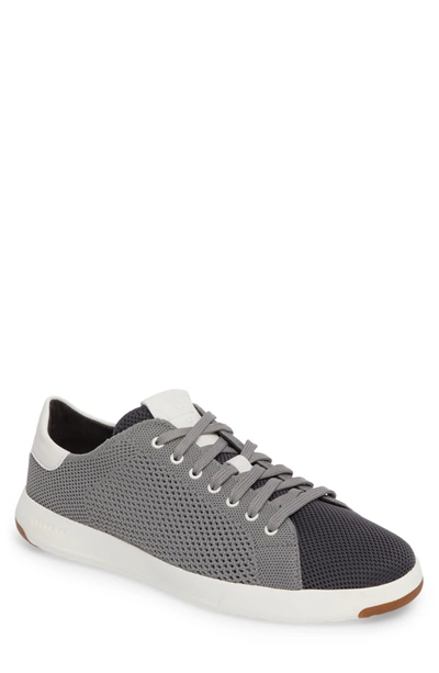 Cole Haan Men's Grandpro Tennis Stitch Lite Knit Lace Up Sneakers In Magnet  Gray | ModeSens