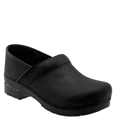 Shop Dansko 'professional' Slip-on In Black Oiled