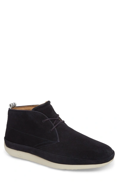 Shop Ugg Cali Chukka Boot In Navy Leather