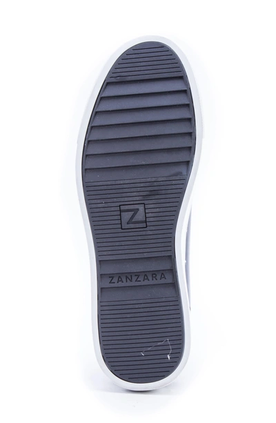 Shop Zanzara Spinback High Top Sneaker In Blue Leather