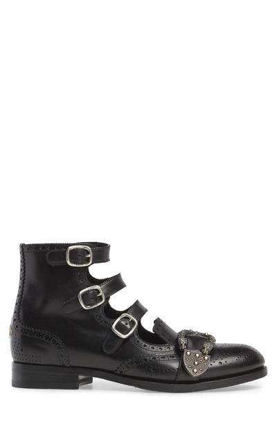 Shop Gucci Queercore Boot In Nero Leather