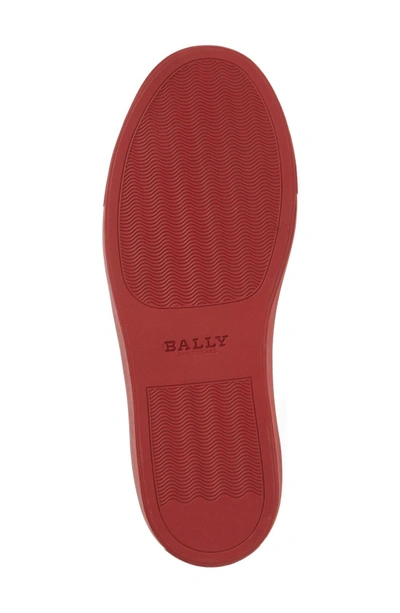 Shop Bally Hedern Sneaker In Red Leather