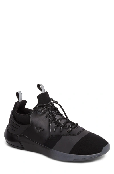 Shop Creative Recreation Motus Sneaker In Black Reflective Leather