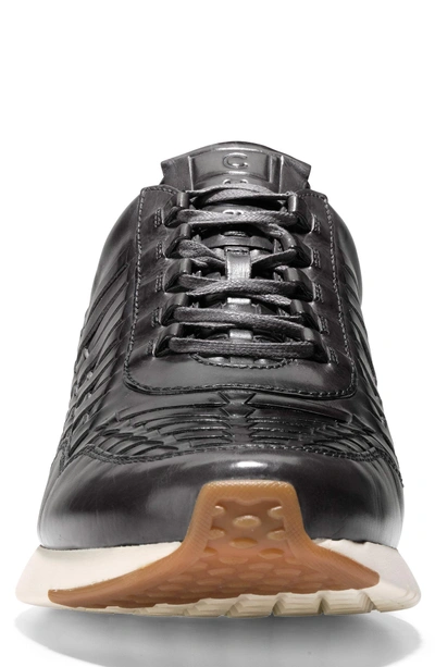Shop Cole Haan Grandpr? Runner Huarache Sneaker In Magnet Woven Burnish