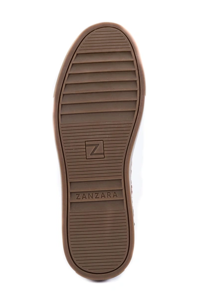 Shop Zanzara Player Woven Low Top Sneaker In Brown Leather/ Suede