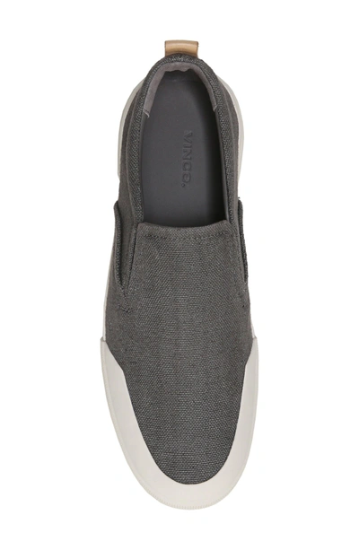 Shop Vince Vernon Slip-on Sneaker In Graphite/ Cuoio