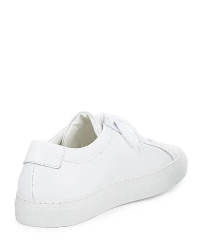 Common Projects White Lace Up Sneakers In White