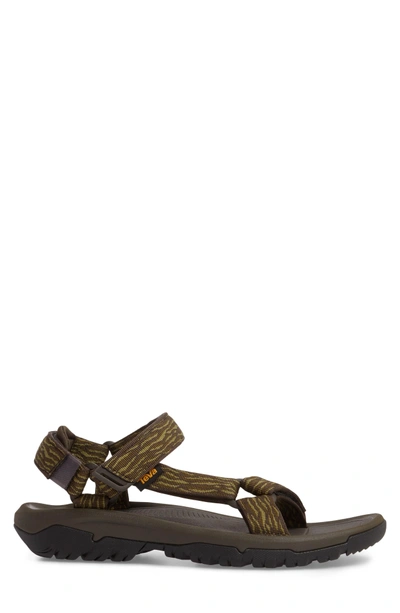 Shop Teva Hurricane Xlt 2 Sandal In Black/ Olive Nylon