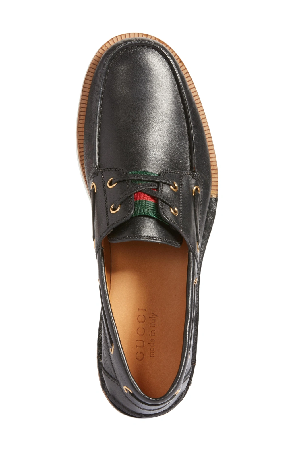 Gucci Delta Boat Loafer In Nero ModeSens