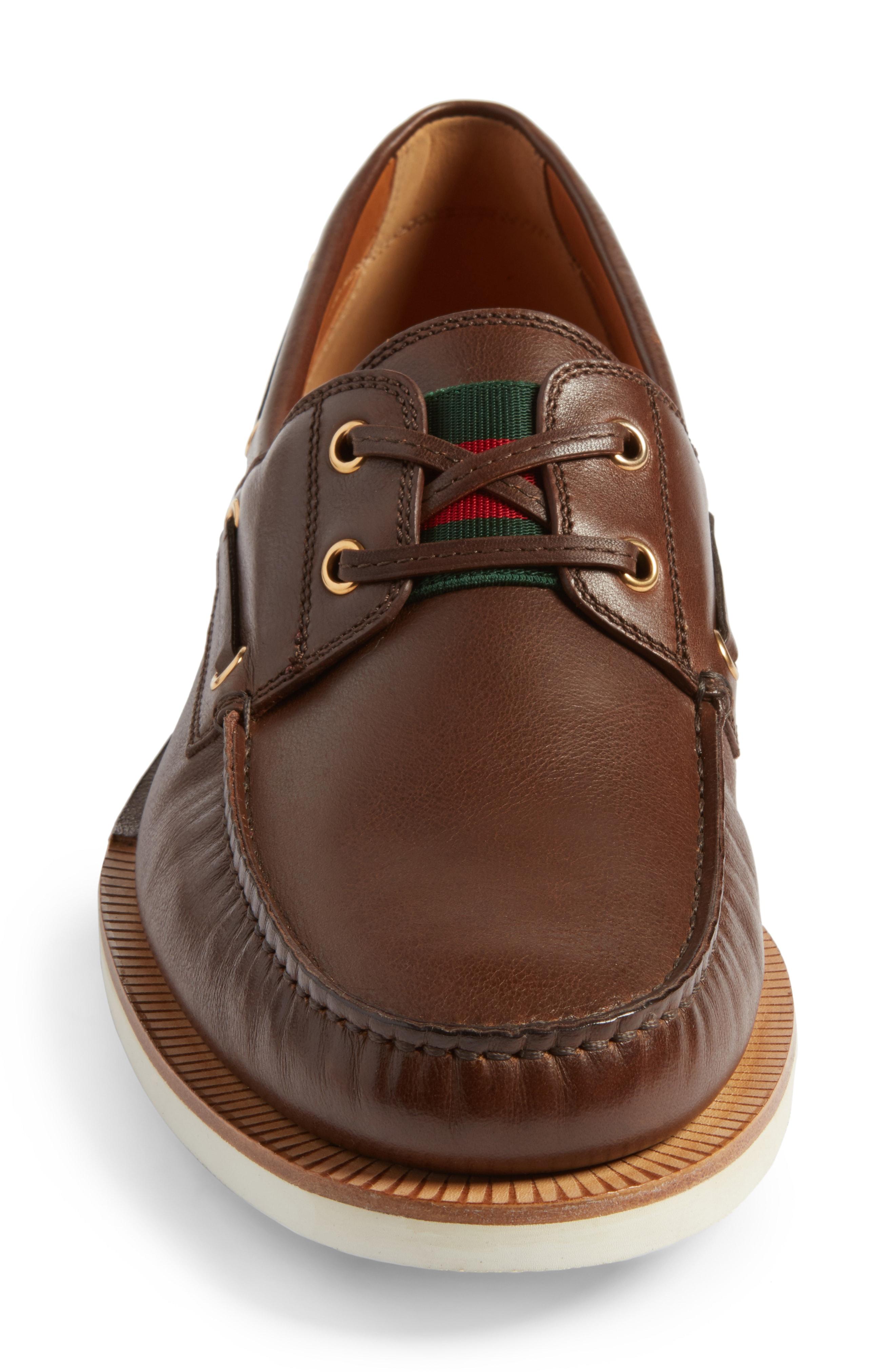 gucci delta boat loafer