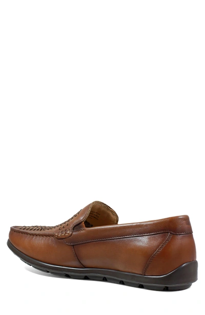 Shop Florsheim Comfortech Draft Loafer In Cognac Brown Leather