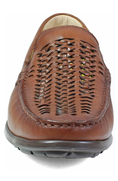 Shop Florsheim Comfortech Draft Loafer In Cognac Brown Leather