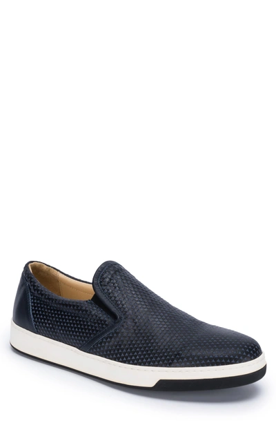 Shop Bugatchi Potenza Slip-on In Blue Suede