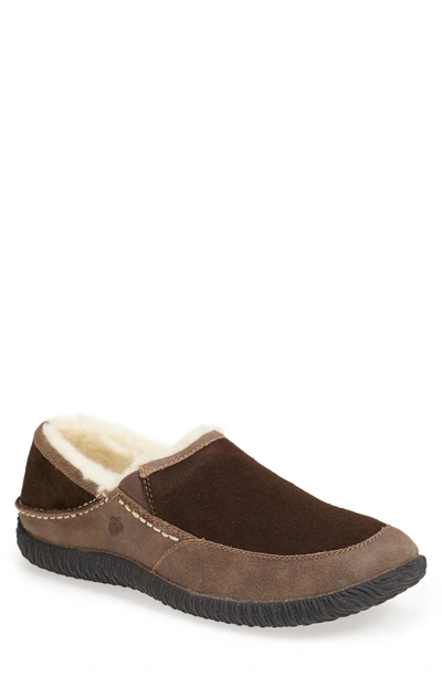 Shop Acorn 'rambler' Moc Toe Slipper In Chocolate