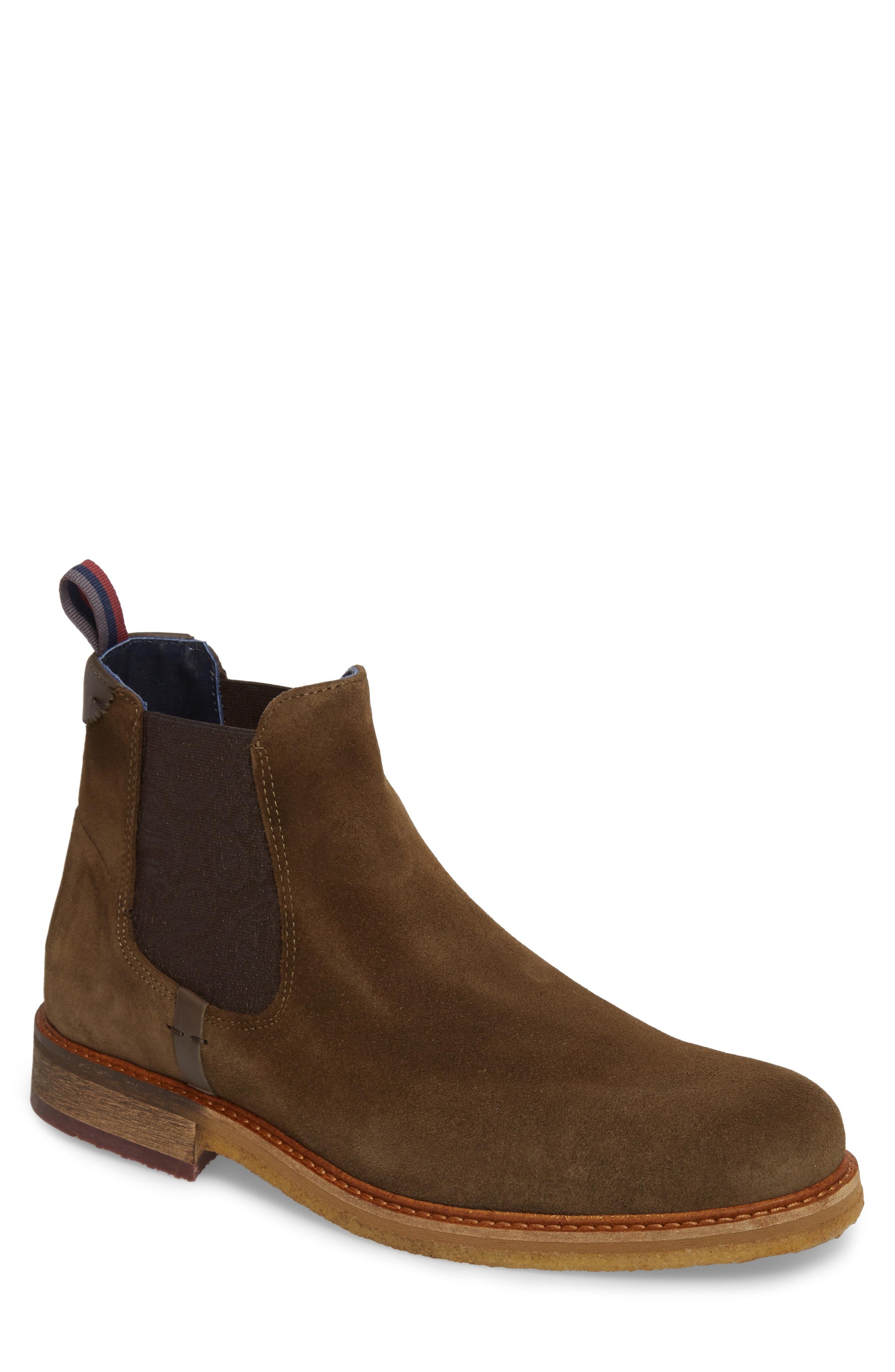 ted baker bronzo suede chelsea boots