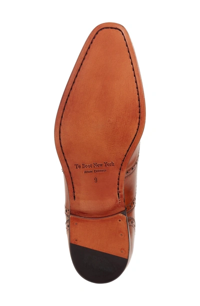 Shop To Boot New York Ambler Wingtip In Cognac Leather