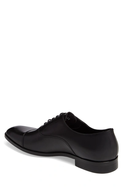 Shop Gordon Rush Evans Cap Toe Oxford In Black